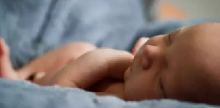Baby in hospital