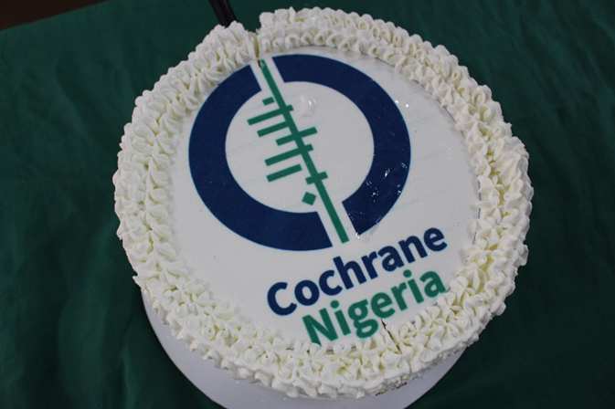 Cochrane Nigeria logo on a cake