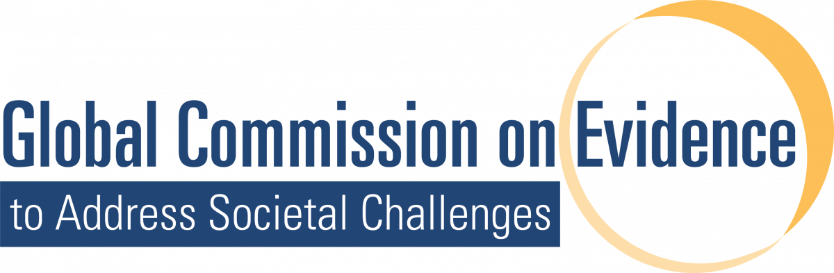Logo for the Global Commission on Evidence to Address Societal Change