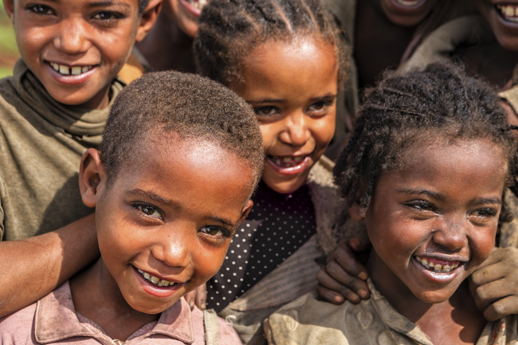 A group of children