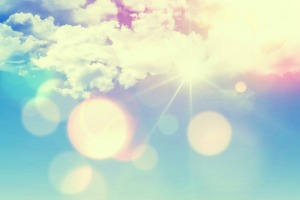 Sunny blue sky