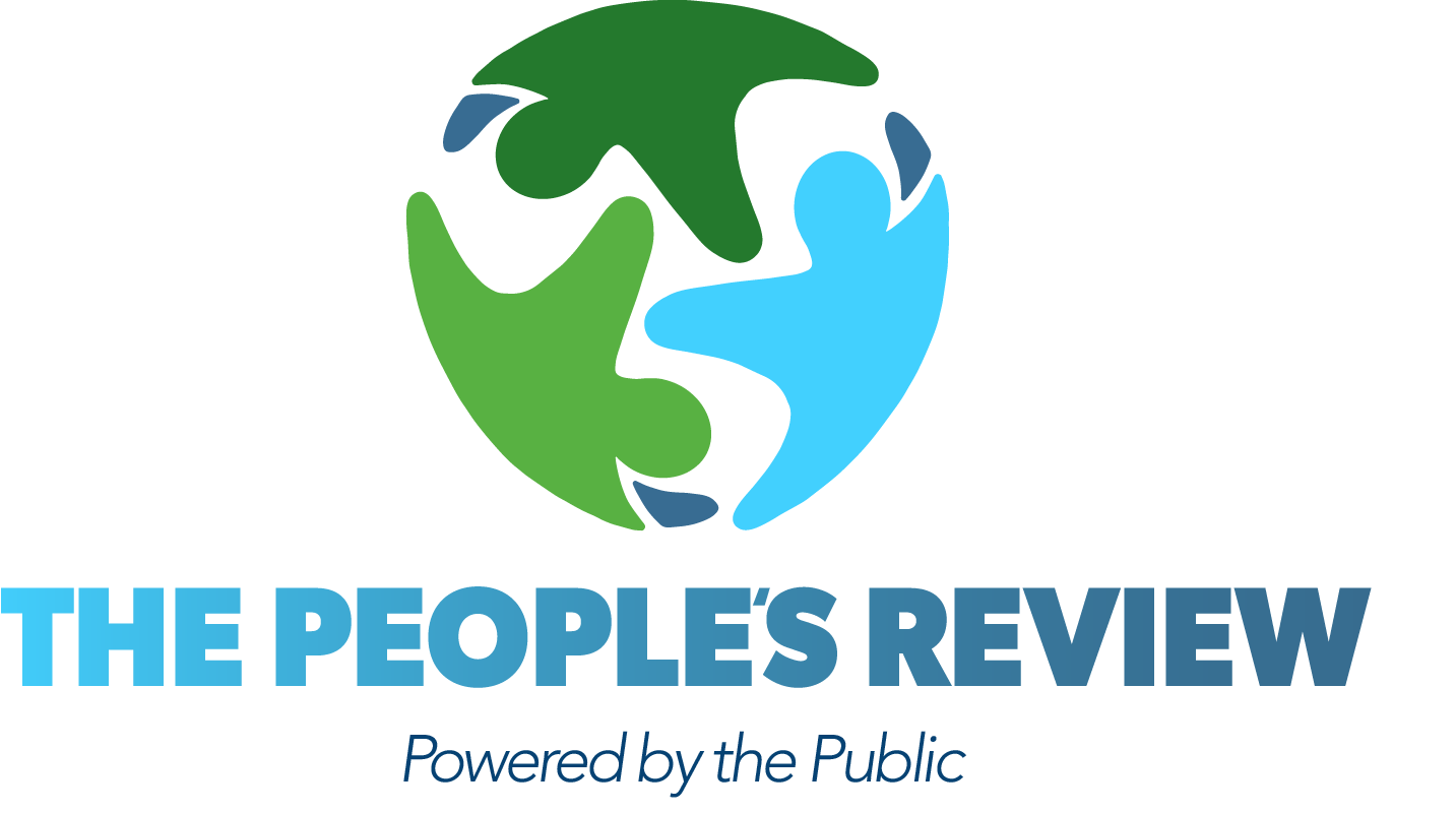 Logo for The People's review with the tagline "powered by the public"